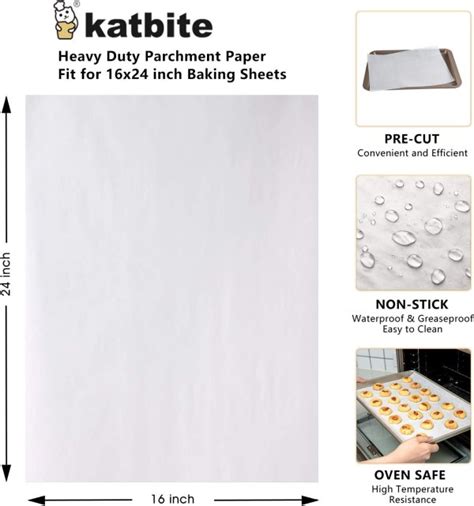 Parchment Paper Sheets Large, 100 count, 16”x24” Professional - Chef ...