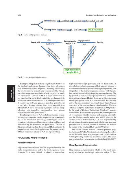 SOLUTION: Polylactic acid properties and applications - Studypool