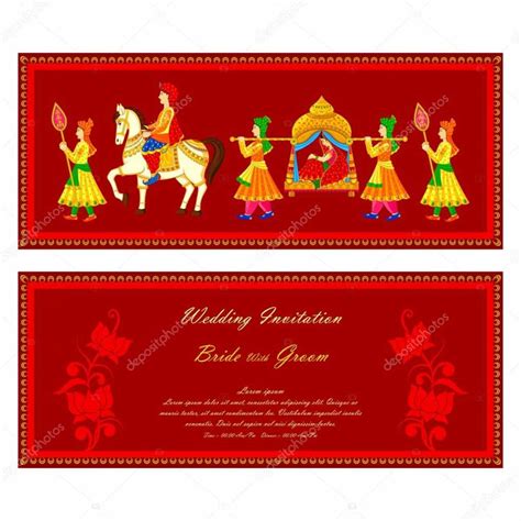 Indian Wedding Cards Design Templates