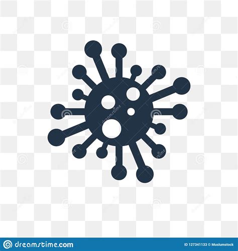 Virus Vector Icon Isolated on Transparent Background, Virus Tra Stock Vector - Illustration of ...