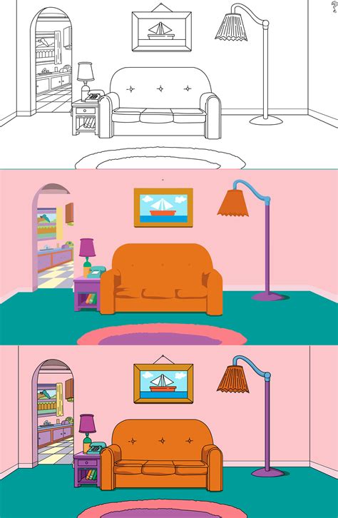 Simpsons Living Room :: Behance