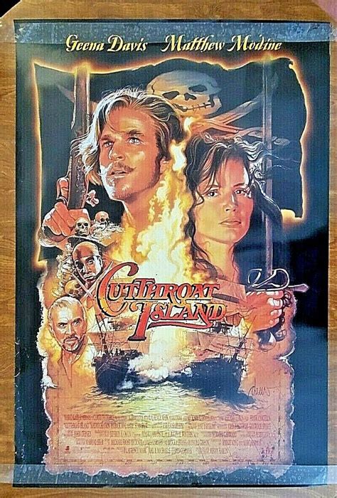 Cutthroat Island Movie Poster Gina Davis Matthew Modine 1995 | eBay