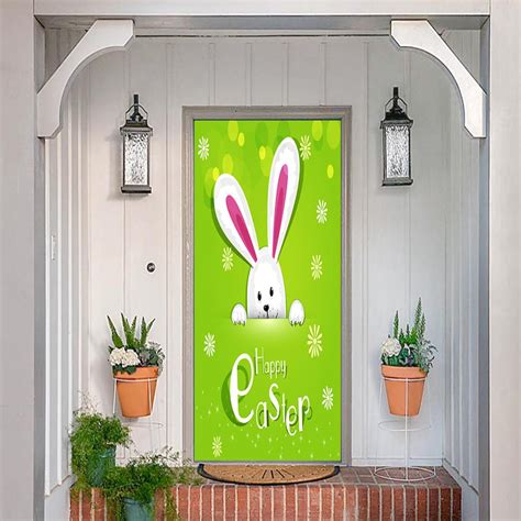 Easter Bunny Door Decoration Door Cover - DoorFoto™