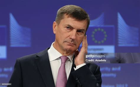 European Commissioner for Digital Single Market Andrus Ansip makes a ...