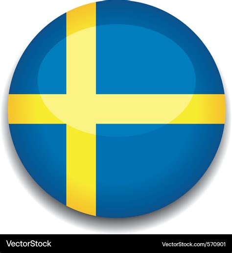 Sweden flag Royalty Free Vector Image - VectorStock