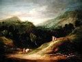 Mountain Landscape with a Drover and a Packhorse - Thomas Gainsborough - WikiGallery.org, the ...