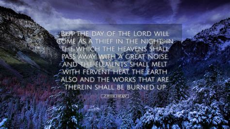 2 Peter 3:10 KJV Desktop Wallpaper - But the day of the Lord will come ...