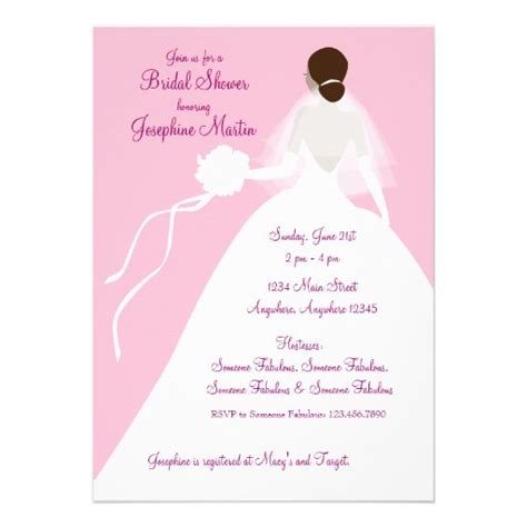 Bridal Shower Luncheon Invitation 5" X 7" Invitation Card | Zazzle