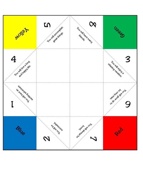 Printable Fortune Teller (with video tutorial!)