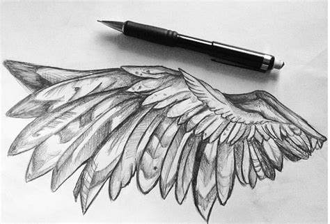 Wing Tattoo Designs Tattoo Design Drawings Pencil Art - vrogue.co