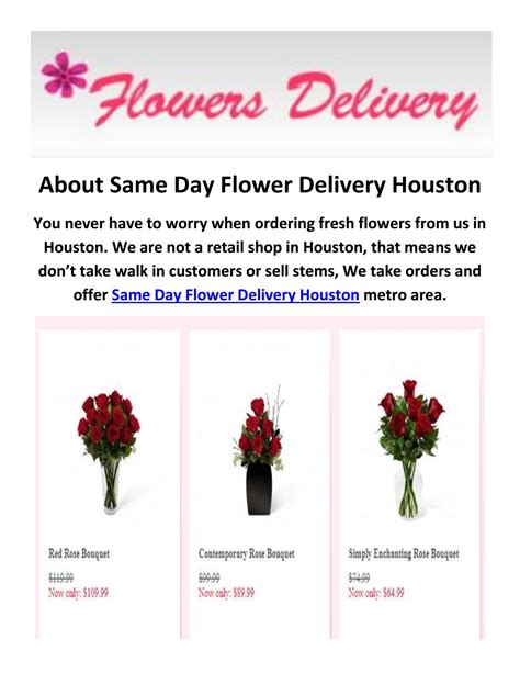 Flower Delivery in Houston TX | 832-648-3845 by Same Day Flower Delivery Houston - Issuu