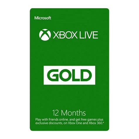 Xbox LIVE Gold 12 Month Membership - Digital Code - UK Account