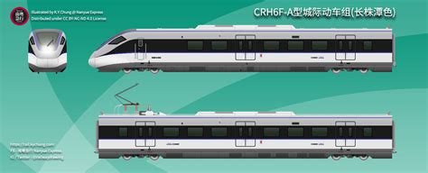 China Railway Highspeed CRH6F (Changsha–Zhuzhou–Xiangtan Intercity Line Livery) - Nanyue Express
