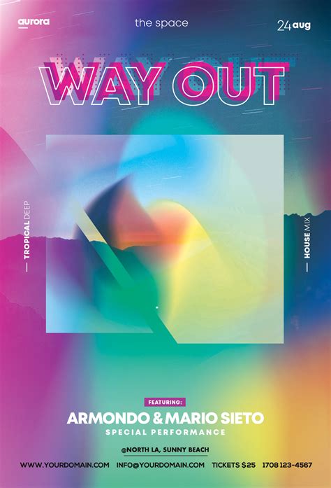 Way Out - Colorful PSD Flyers Templates - PixelsDesign