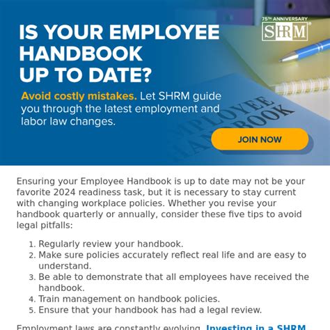 2024 Tasks: It’s Time to Update Your Employee Handbook - SHRM