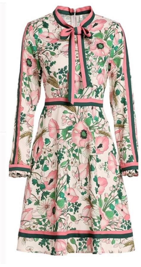 Beautiful Pink and Green Floral dress #FloralDress #aka #soror #pink #green #AlphaKappaAlpha ...