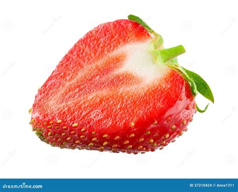 Strawberry Half Isolate On White Background Royalty-Free Stock ...