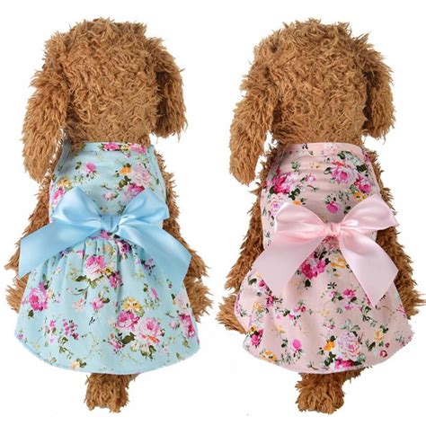 Forzero Puppy Face Dog Dress Summer Pet Tutu for Small or Medium Dogs Puppy Clothes Girl Dog ...