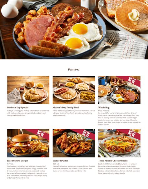 Bob Evans Menu and Specials