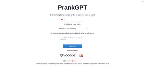 Prankgpt - Prank calls - AI Database