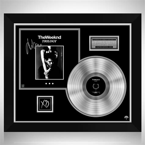 The Weeknd Trilogy Platinum LP Limited Signature Edition Custom Frame | RARE-T