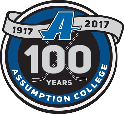 Assumption College Ice Hockey 100th Anniversary Logo on Behance