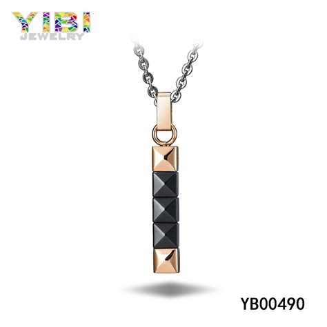 Surgical steel necklace | Gold plated stainless steel jewelry | YIBI ...