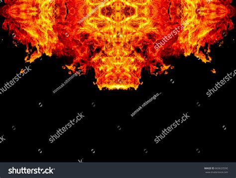 Fire Dragon Isolated On Black Background Stock Photo 669620590 ...