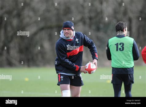 Jamie Roberts during Wales rugby team training session at the Vale ...