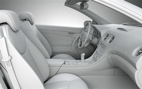 Mercedes SL500 interior - CGI on Behance