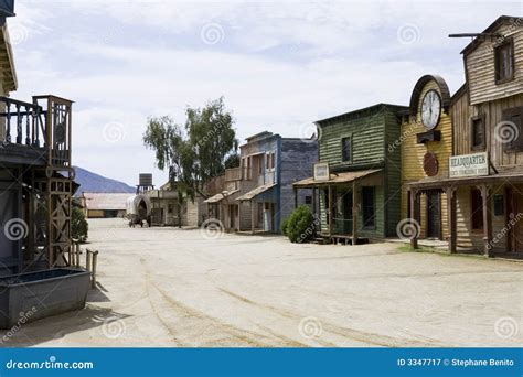 Western scenery stock image. Image of decor, movie, blue - 3347717