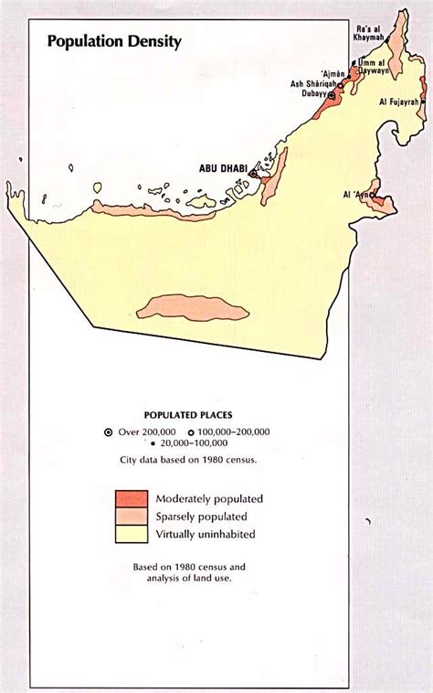 United Arab Emirates Population Map - united arab emirates • mappery