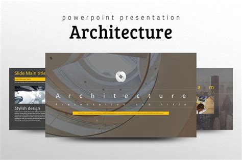 Architecture PPT Template | Presentation design template, Powerpoint ...