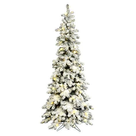 Vickerman 9' Medium Flocked Kodiak Spruce Artificial Christmas Tree ...