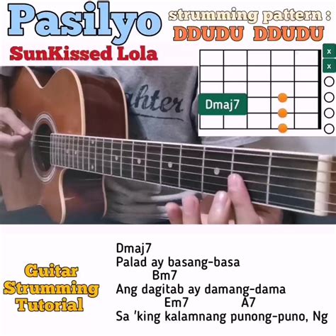 Pasilyo - SunKissed Lola easy guitar chords w/ lyrics & strumming tutorial | By Bert's Guitar ...