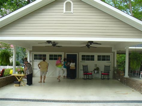 Building A Carport Patio | Notice the ceiling fans. Isn't that a nice ...