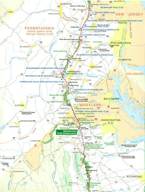 Official Appalachian Trail Maps Printable Hiking Maps Printable Maps ...