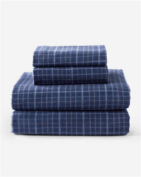 PLAID FLANNEL SHEET SET