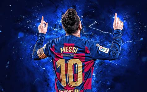 Download wallpapers Lionel Messi, 2019, Barcelona FC, argentinian footballers, back view, FCB ...