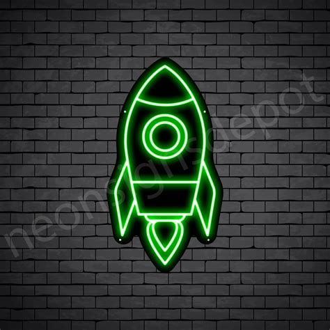 Rocket Ship Neon Sign - Neon Signs Depot