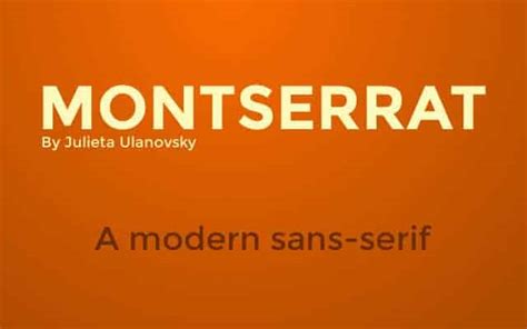 Montserrat Font Family - Download Free Font