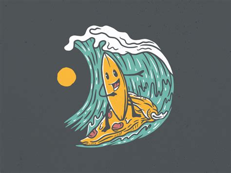 Pizza Surfing Board by Mangustudio on Dribbble