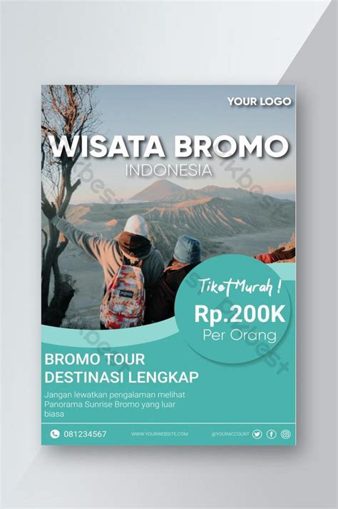 Brosur Pelancongan Bromo Indonesia | AI percuma muat turun - Pikbest