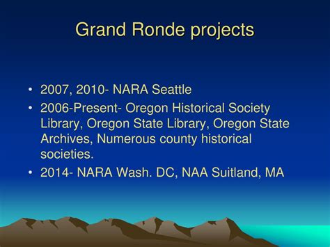 Developments in Western Oregon Tribal Archives - ppt download