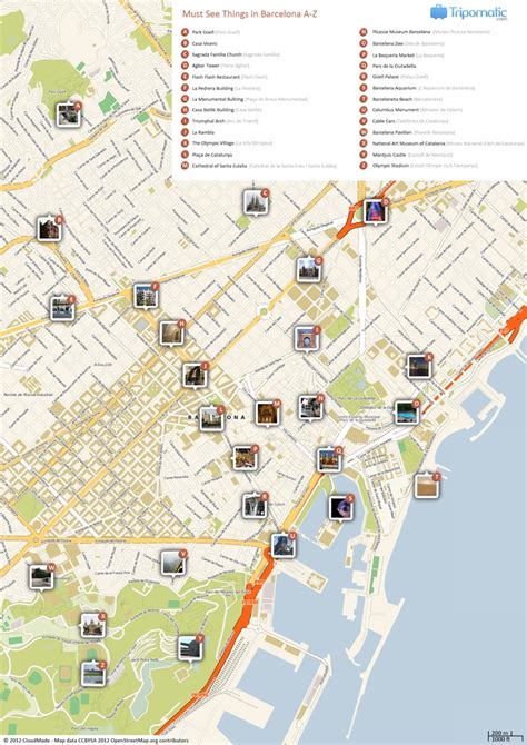 Barcelona Printable Tourist Map | Barcelona tourist map, Barcelona tourist, Barcelona map