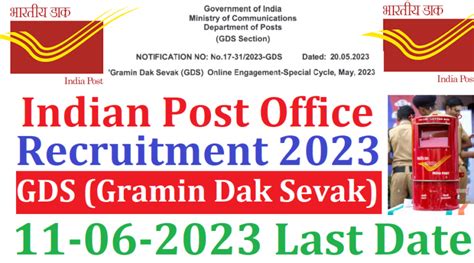 Indian Post Office Gramin Dak Sevak Recruitment 2023, 10th Pass Latest ...