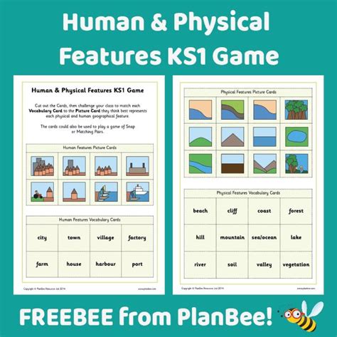 Human and Physical Features KS1 Game | Physical features, Geography lessons, Physics