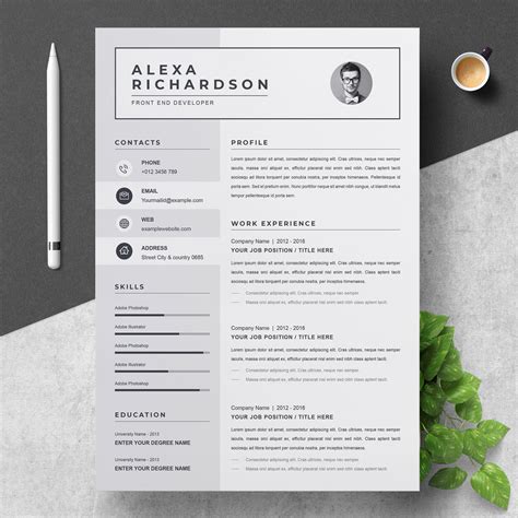 Free Download Creative Resume Templates Microsoft Word - Free Word Template