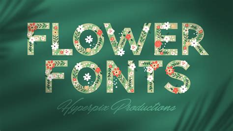 Best Flower Fonts [FREE / Premium] 2024 | Hyperpix