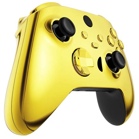 Soft Touch Chrome Gold Replacement Handles Shell for Xbox Series X Con – GamingCobra
